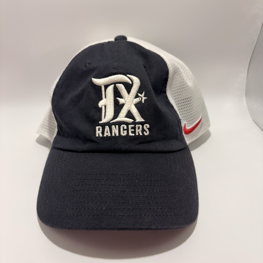 Nike Texas Rangers MLB Baseball Hat Cap M/L Mesh Dream Big Adjustable Navy White